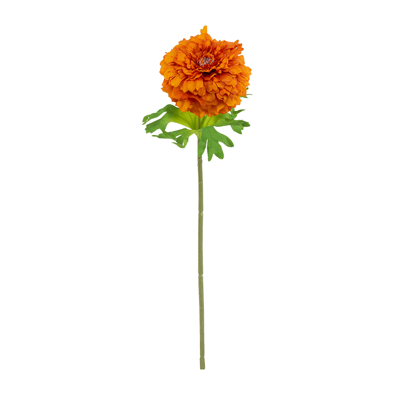 Artificial Single Head Marigold Stem