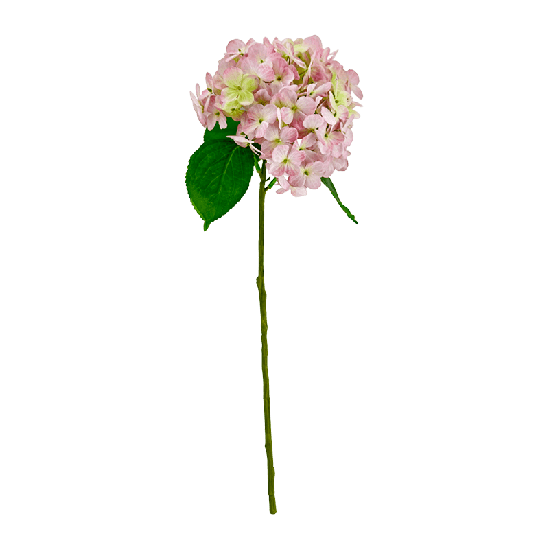 Single Artificial Hydrangea-pink