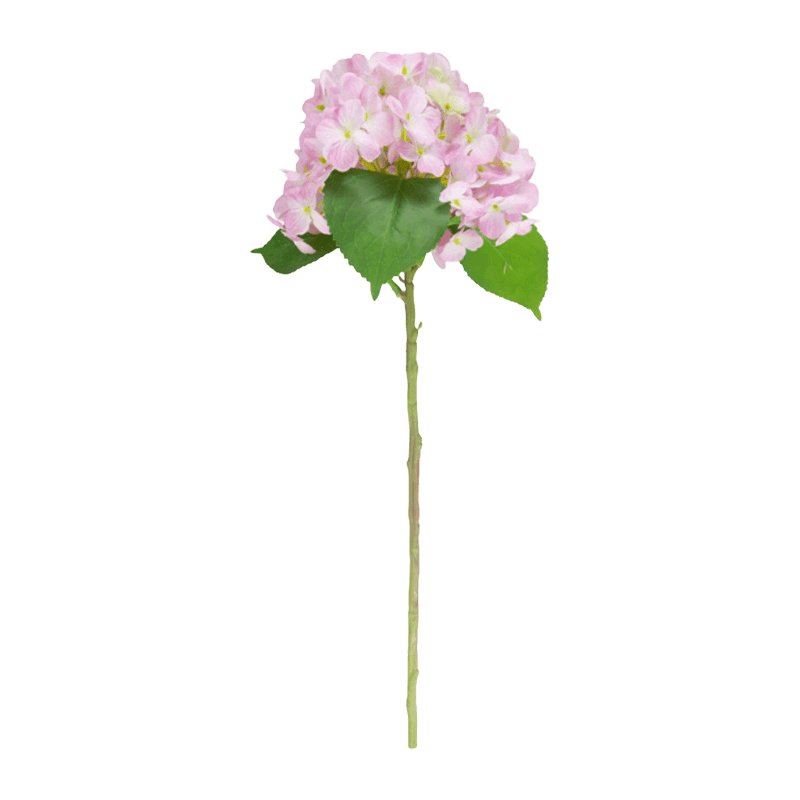 Single Artificial Hydrangea-pink