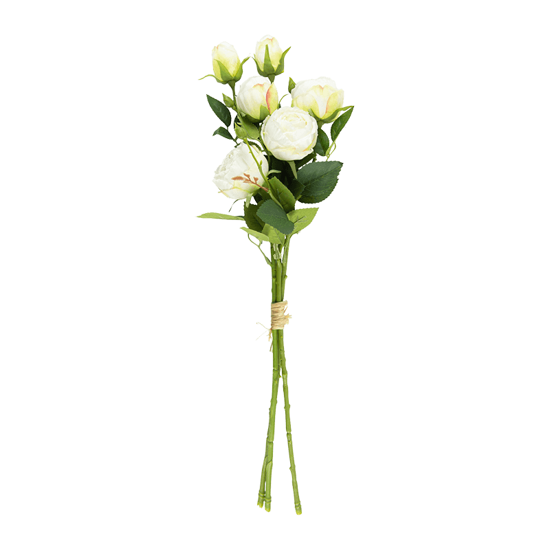 Artificial 6-Head Vintage Rose Bouquet Bundle