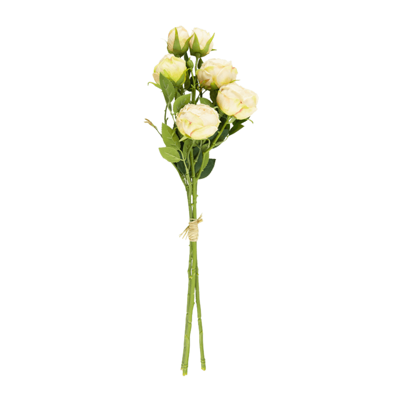 Artificial 6-Head Vintage Rose Bouquet Bundle