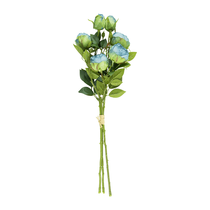 Artificial 6-Head Vintage Rose Bouquet Bundle