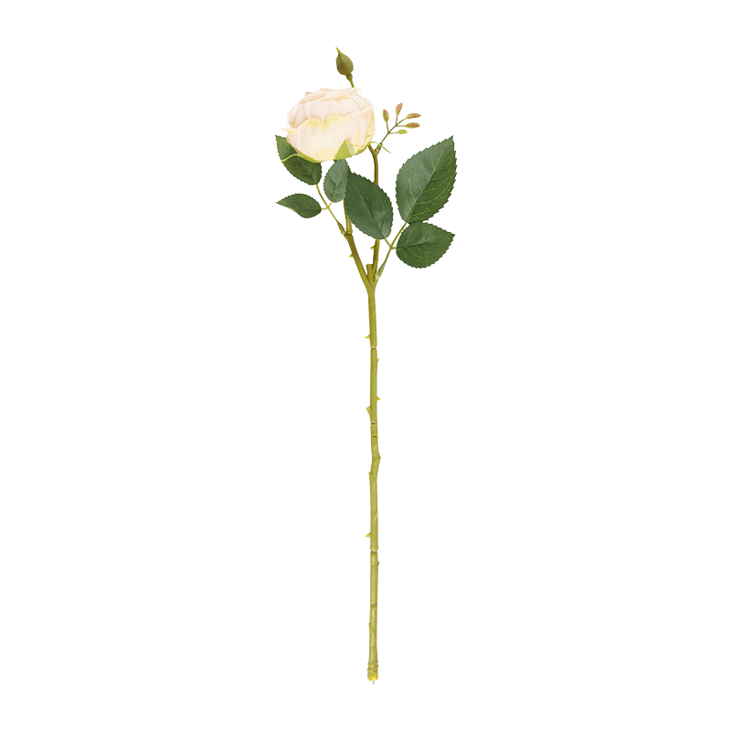 Artificial Single Head Vintage Rose Stem