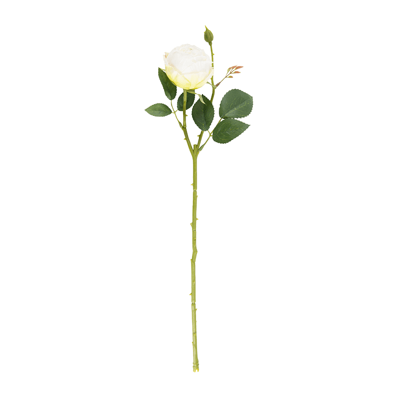Artificial Single Head Vintage Rose Stem