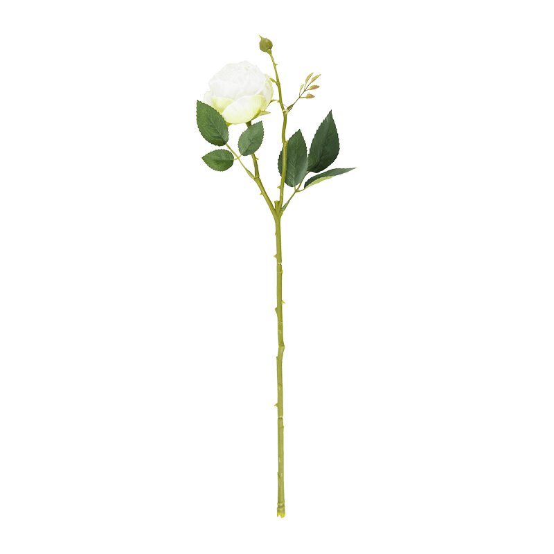Artificial Single Head Vintage Rose Stem