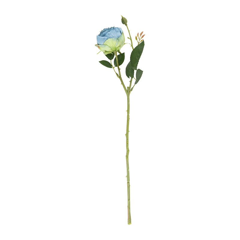 Artificial Single Head Vintage Rose Stem