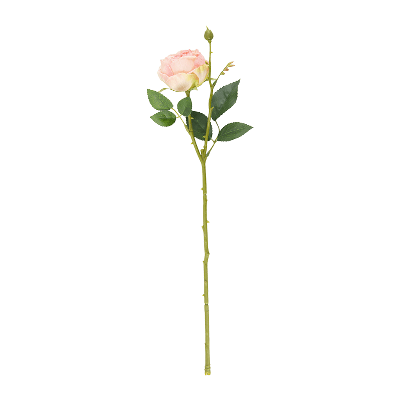 Artificial Single Head Vintage Rose Stem