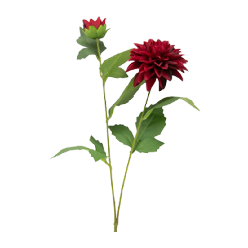 26.5"H Artificial Dahlia Stem With 2 Heads