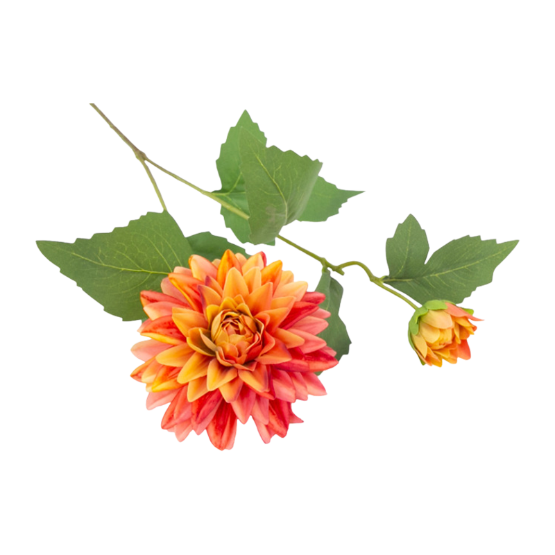 26.5"H Artificial Dahlia Stem With 2 Heads
