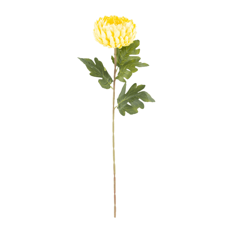 29"Artificial Chrysanthemum Flower With 3 Leaves