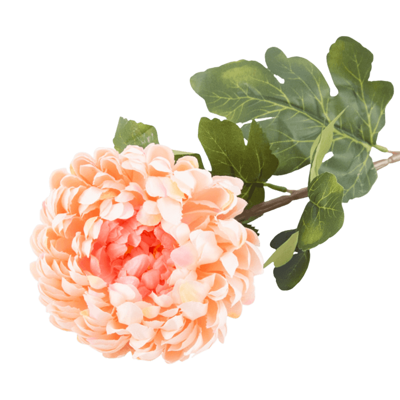 29"Artificial Chrysanthemum Flower With 3 Leaves