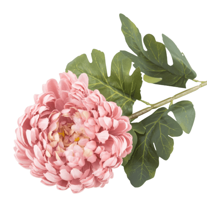 29"Artificial Chrysanthemum Flower With 3 Leaves