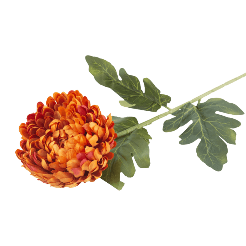 29"Artificial Chrysanthemum Flower With 3 Leaves