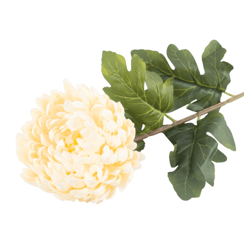 29"Artificial Chrysanthemum Flower With 3 Leaves