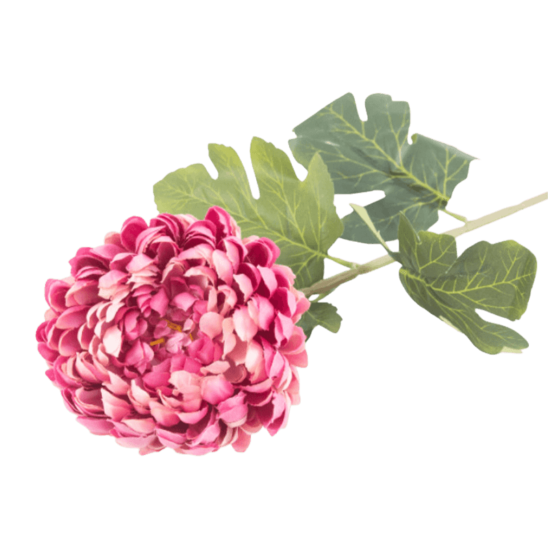29"Artificial Chrysanthemum Flower With 3 Leaves