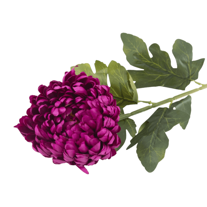 29"Artificial Chrysanthemum Flower With 3 Leaves