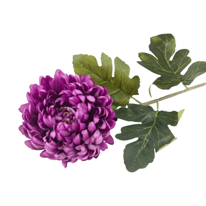 29"Artificial Chrysanthemum Flower With 3 Leaves