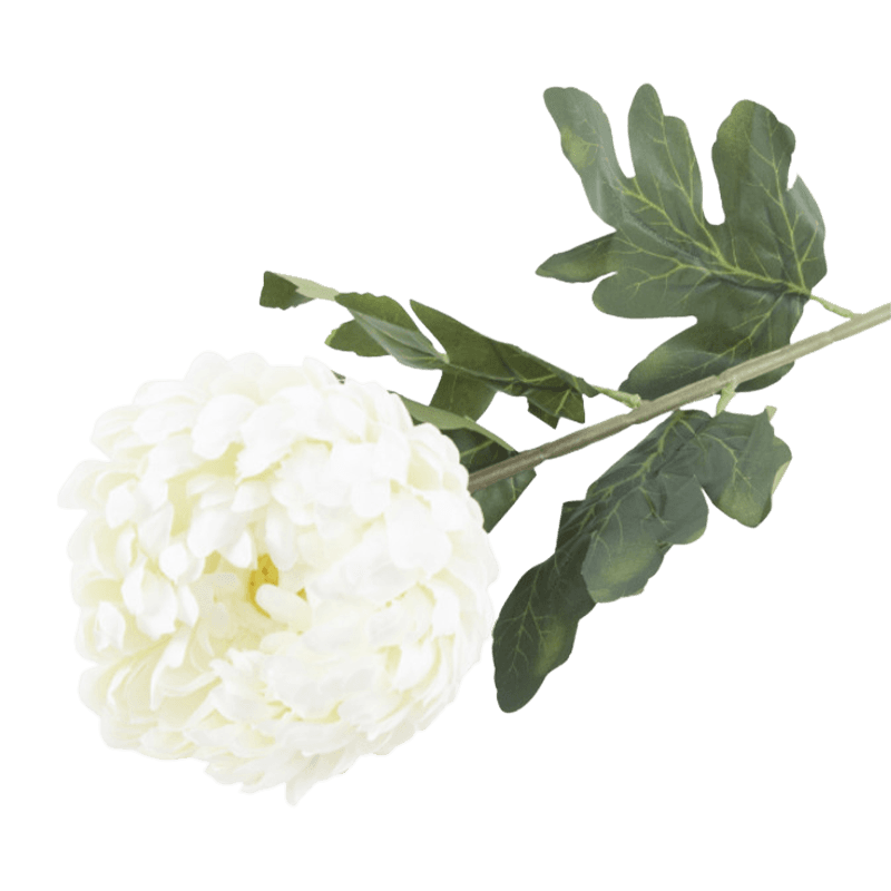 29"Artificial Chrysanthemum Flower With 3 Leaves
