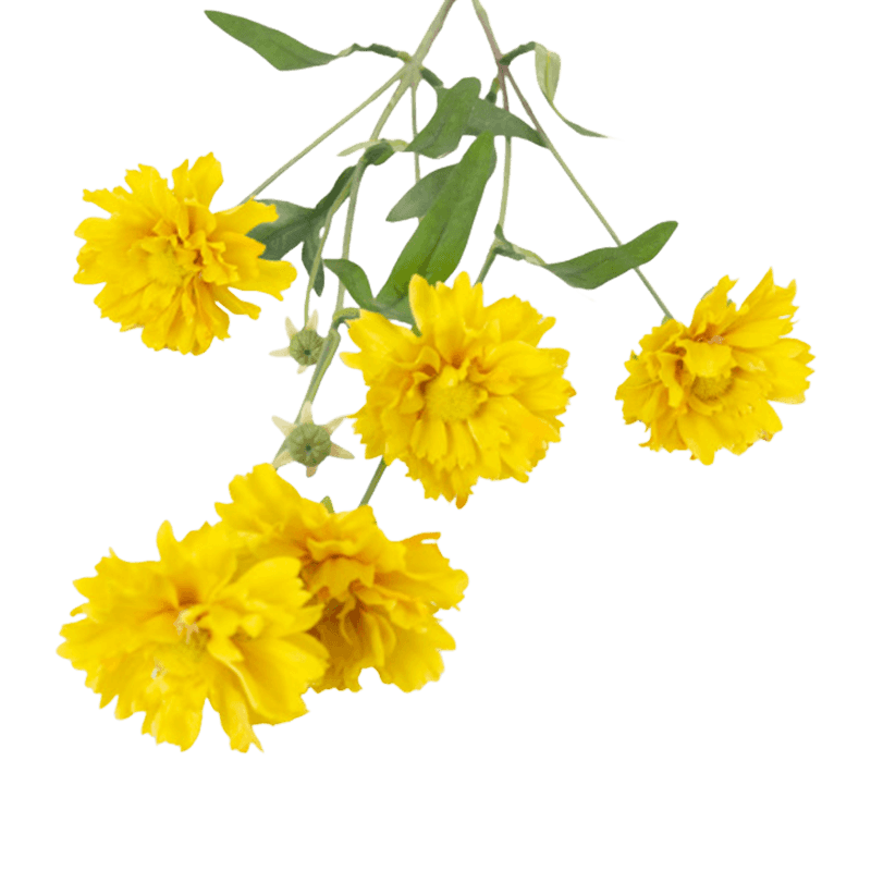 Artificial Spray Daisy Flower With 5 Flowers