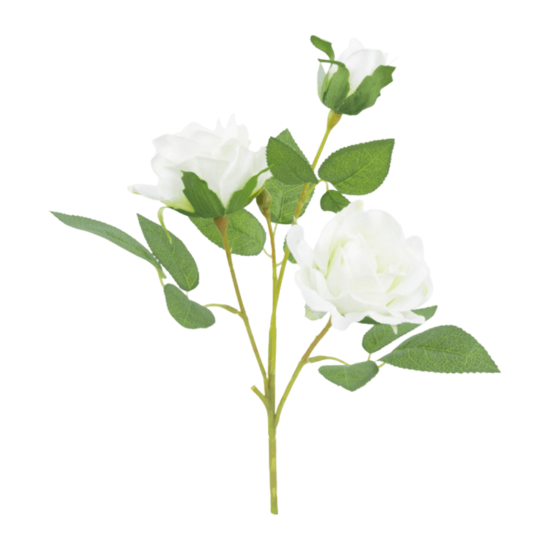 Artificial Rose Spray With 3 Flower Heads
