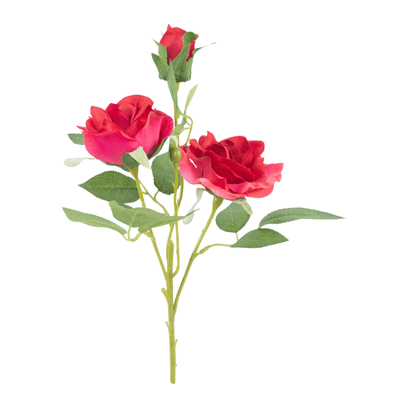 Artificial Rose Spray With 3 Flower Heads