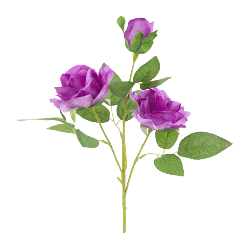 Artificial Rose Spray With 3 Flower Heads