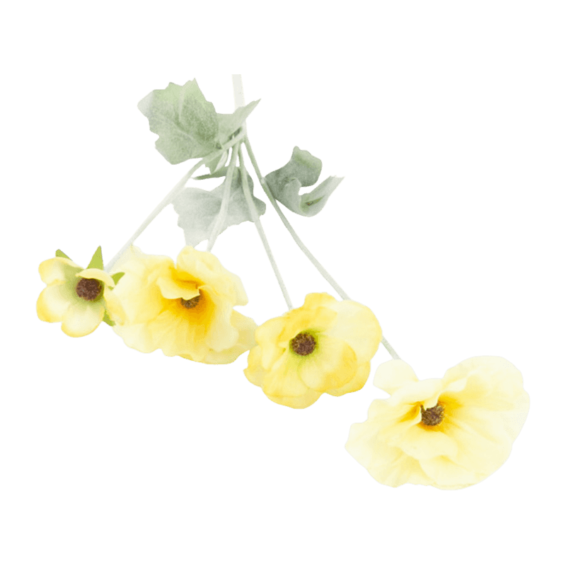 Artificial Ranunculus Spray With 4 Flower Heads