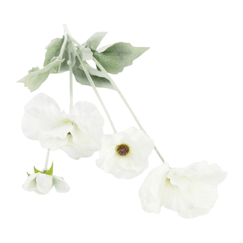 Artificial Ranunculus Spray With 4 Flower Heads