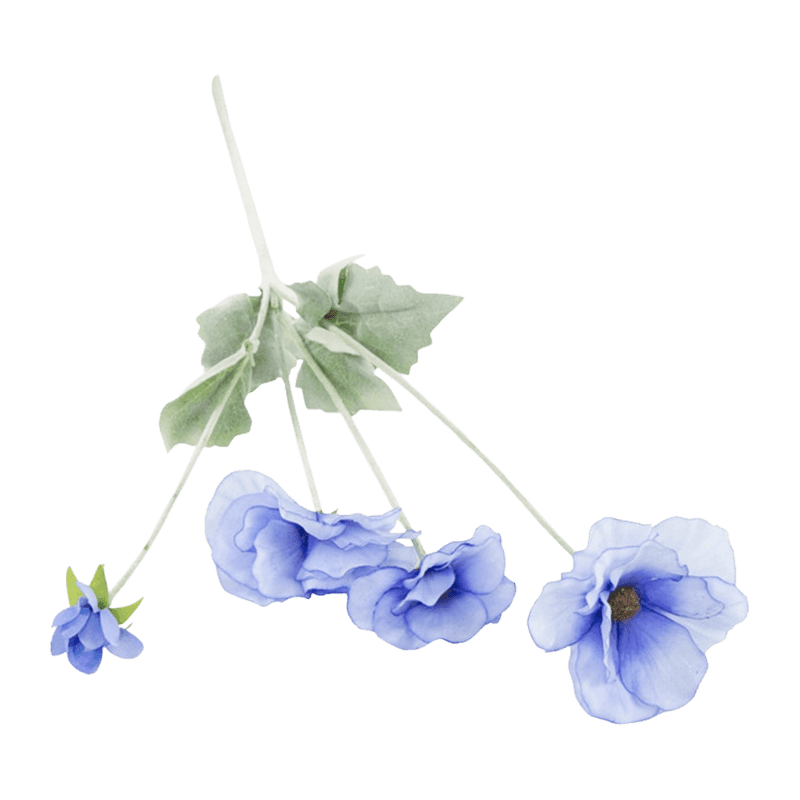 Artificial Ranunculus Spray With 4 Flower Heads