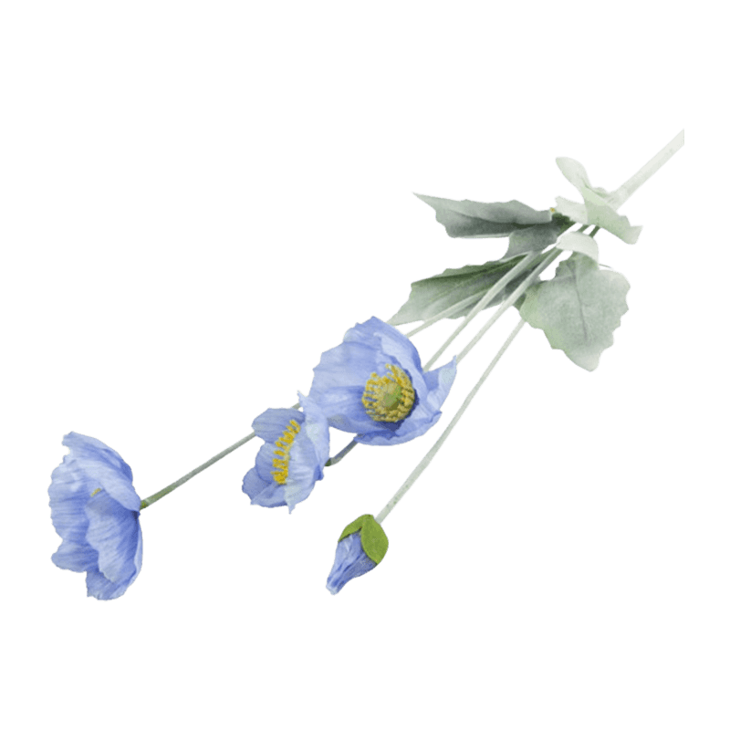 Artificial Poppy Flowers With 4 Flowers