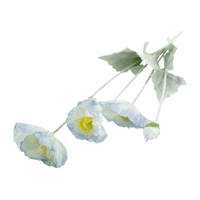 Artificial Poppy Flowers With 4 Flowers