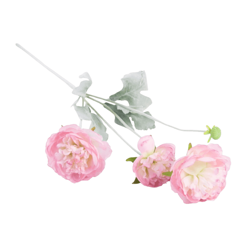 Artificial Ranunculus Spray With 4 Flower Heads