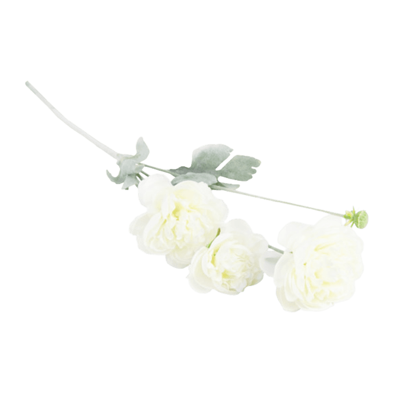 Artificial Ranunculus Spray With 4 Flower Heads
