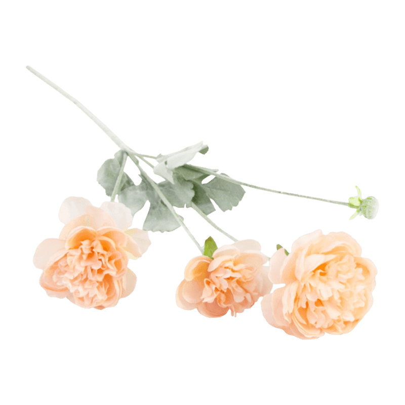 Artificial Ranunculus Spray With 4 Flower Heads