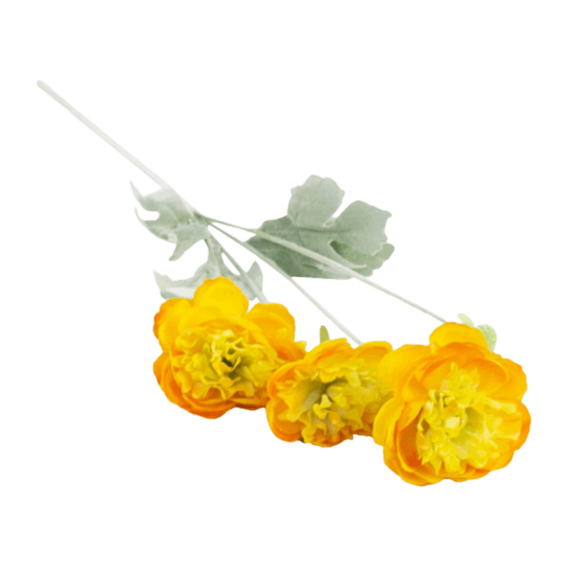 Artificial Ranunculus Spray With 4 Flower Heads