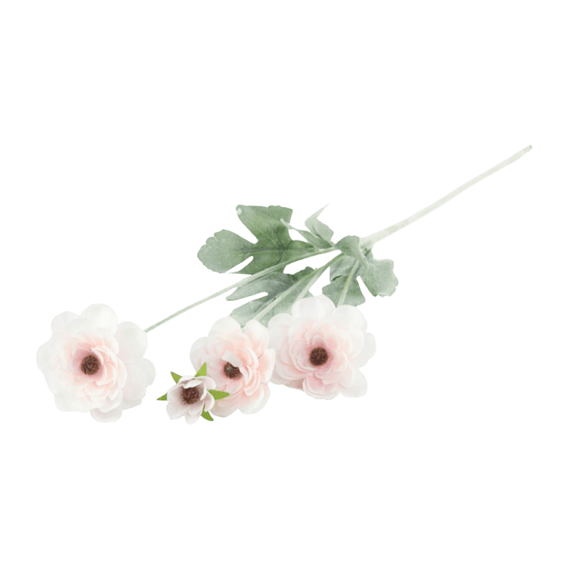 Artificial Ranunculus Spray With 4 Flower Heads