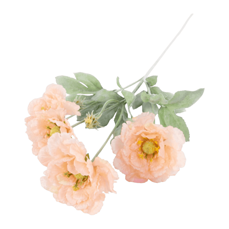 Artificial Ranunculus Spray With 6 Flower Heads