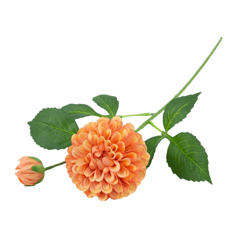22"Artificial Dehlia With 2 Flowers