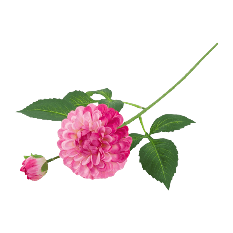 22"Artificial Dehlia With 2 Flowers