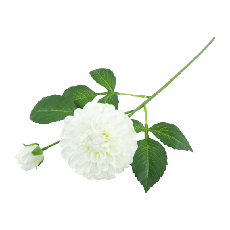 22"Artificial Dehlia With 2 Flowers