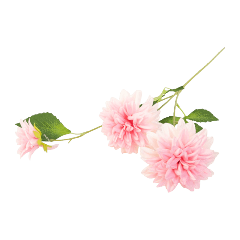 28"Artificial 3-Bloom Dahlia Single Stem