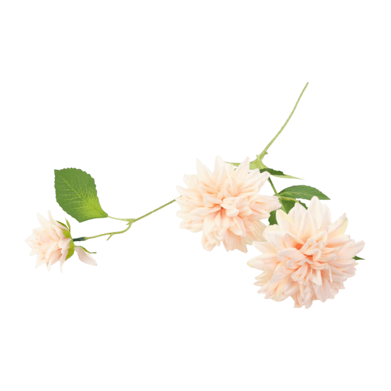 28"Artificial 3-Bloom Dahlia Single Stem