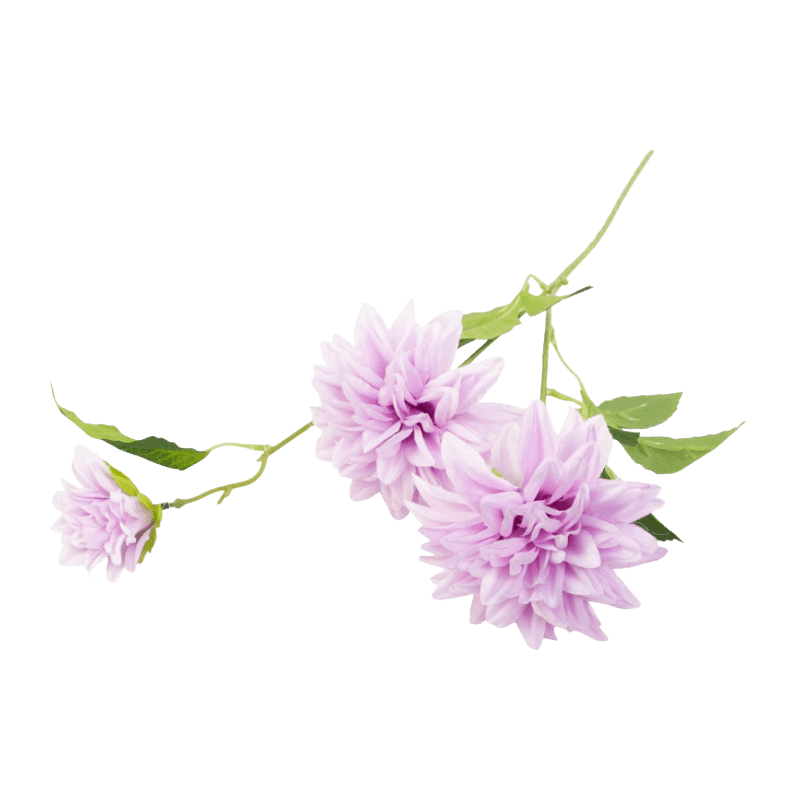 28"Artificial 3-Bloom Dahlia Single Stem
