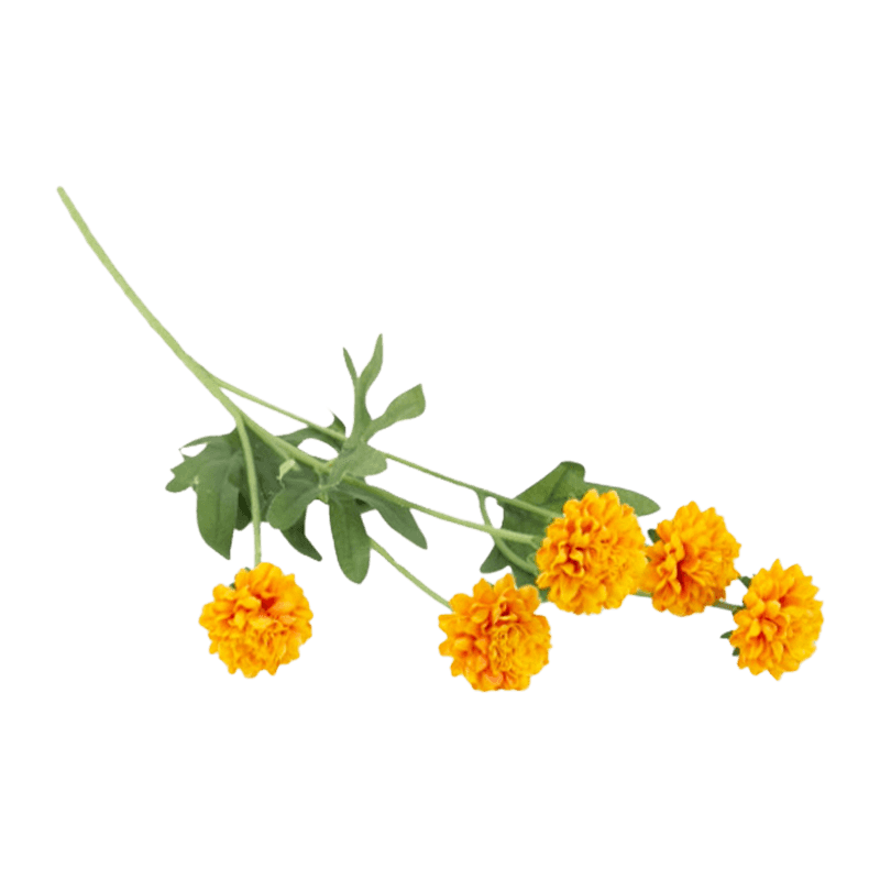 Artificial Spray Mum Flower With 5 Heads