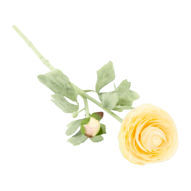 19.7" Artificial Flocked 2-Bloom Lotus