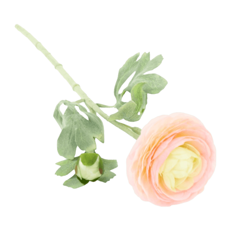 19.7" Artificial Flocked 2-Bloom Lotus