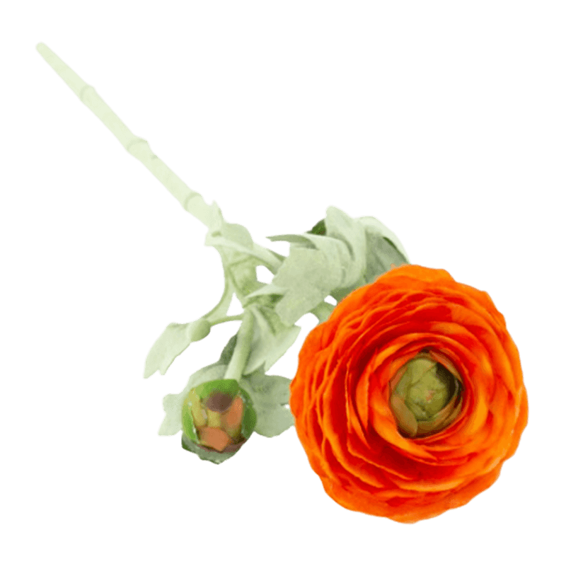 19.7" Artificial Flocked 2-Bloom Lotus