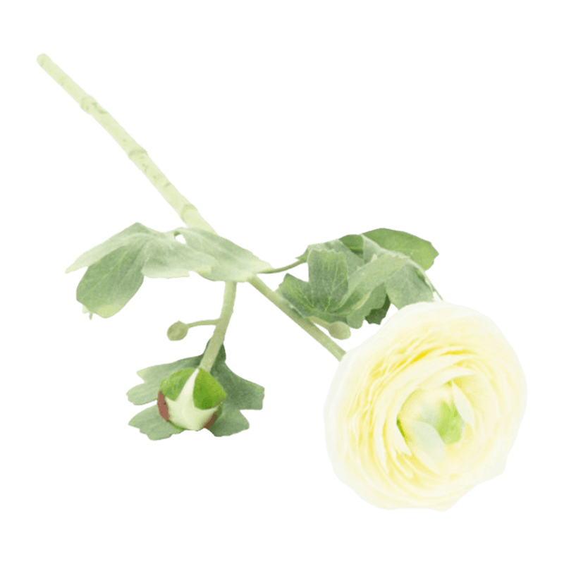 19.7" Artificial Flocked 2-Bloom Lotus