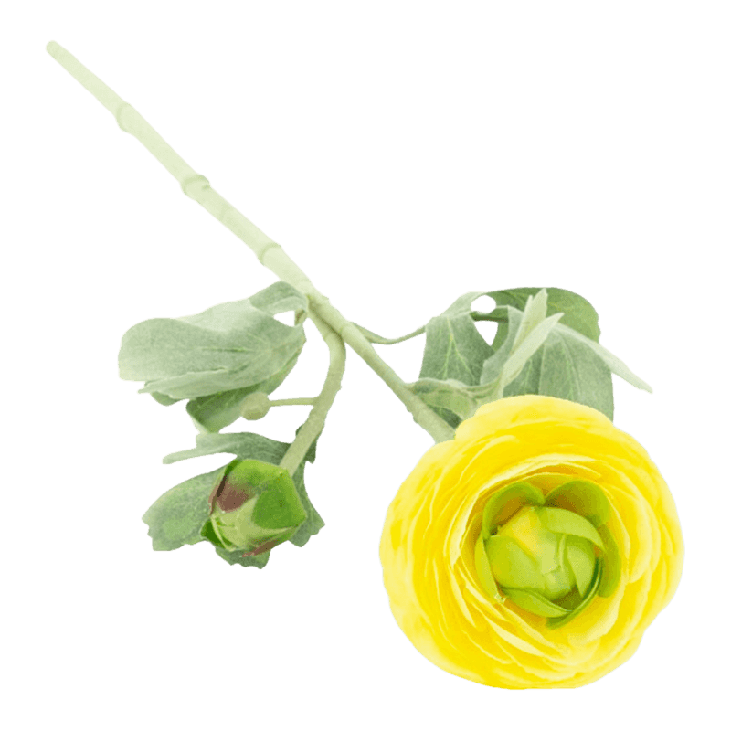 19.7" Artificial Flocked 2-Bloom Lotus