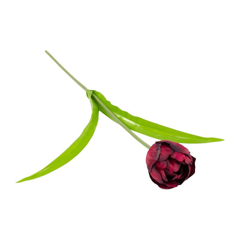 19.7"Artificial Tulip With 2 Leaves
